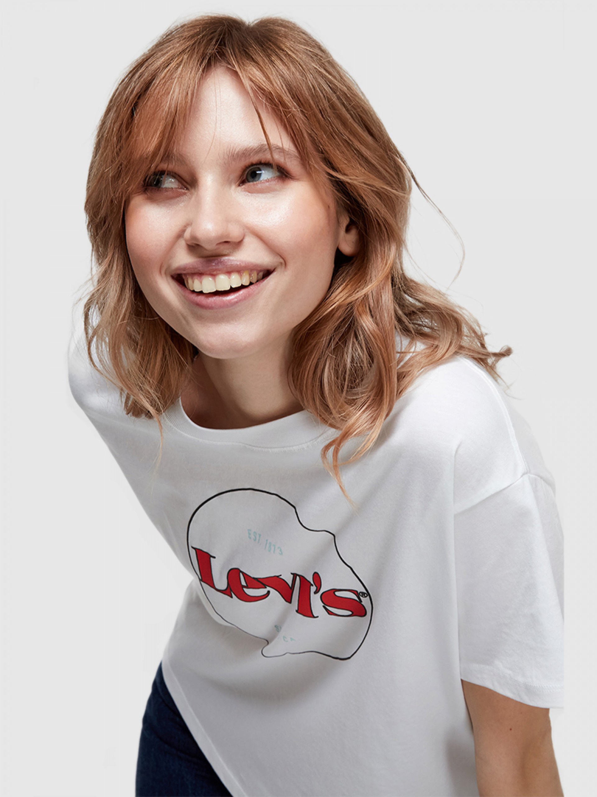 Camiseta Mujer Blanco Levis