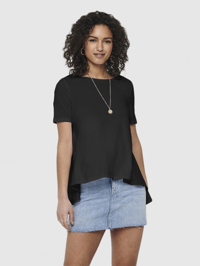 Camiseta Mujer Negro Only