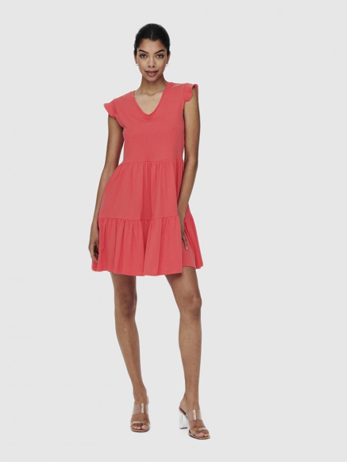 Vestido Mujer Coral Only