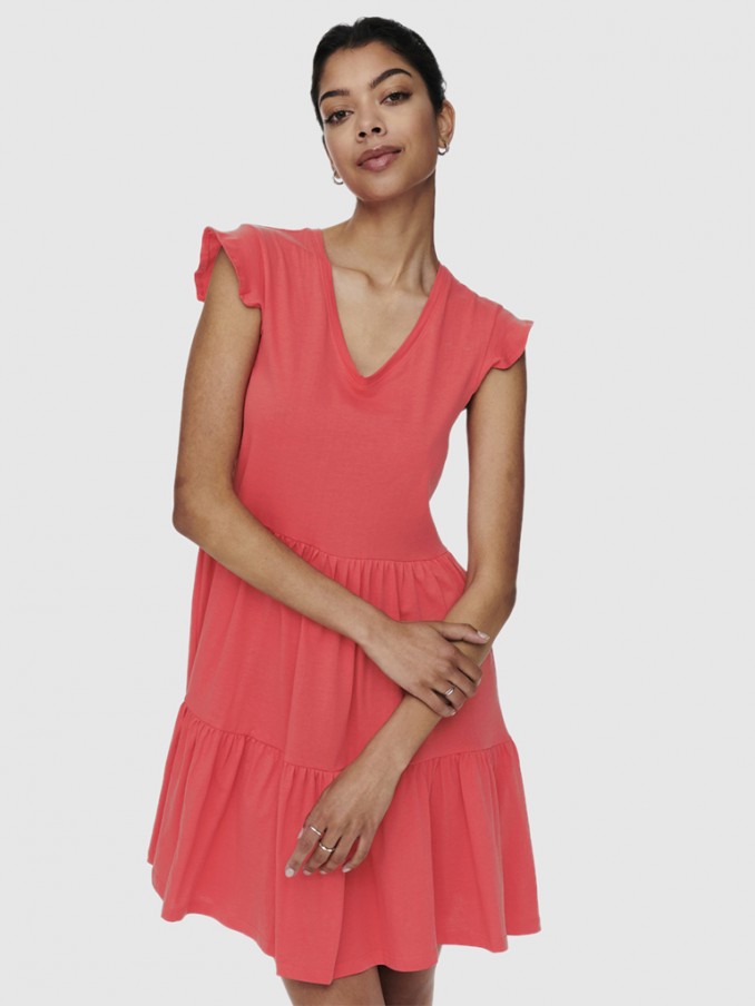 Vestido Mujer Coral Only