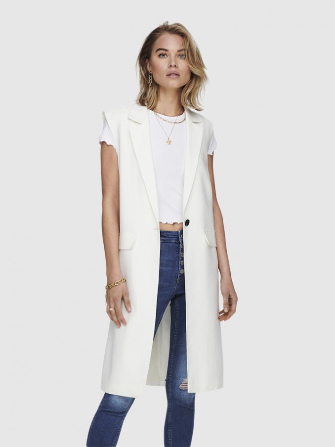 Vest Woman White Only