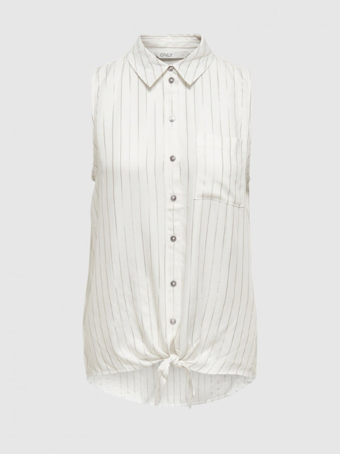 Camisa Mujer Crema Only