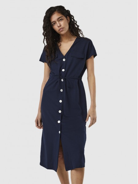 Vestido Mujer Azul Marino Vero Moda