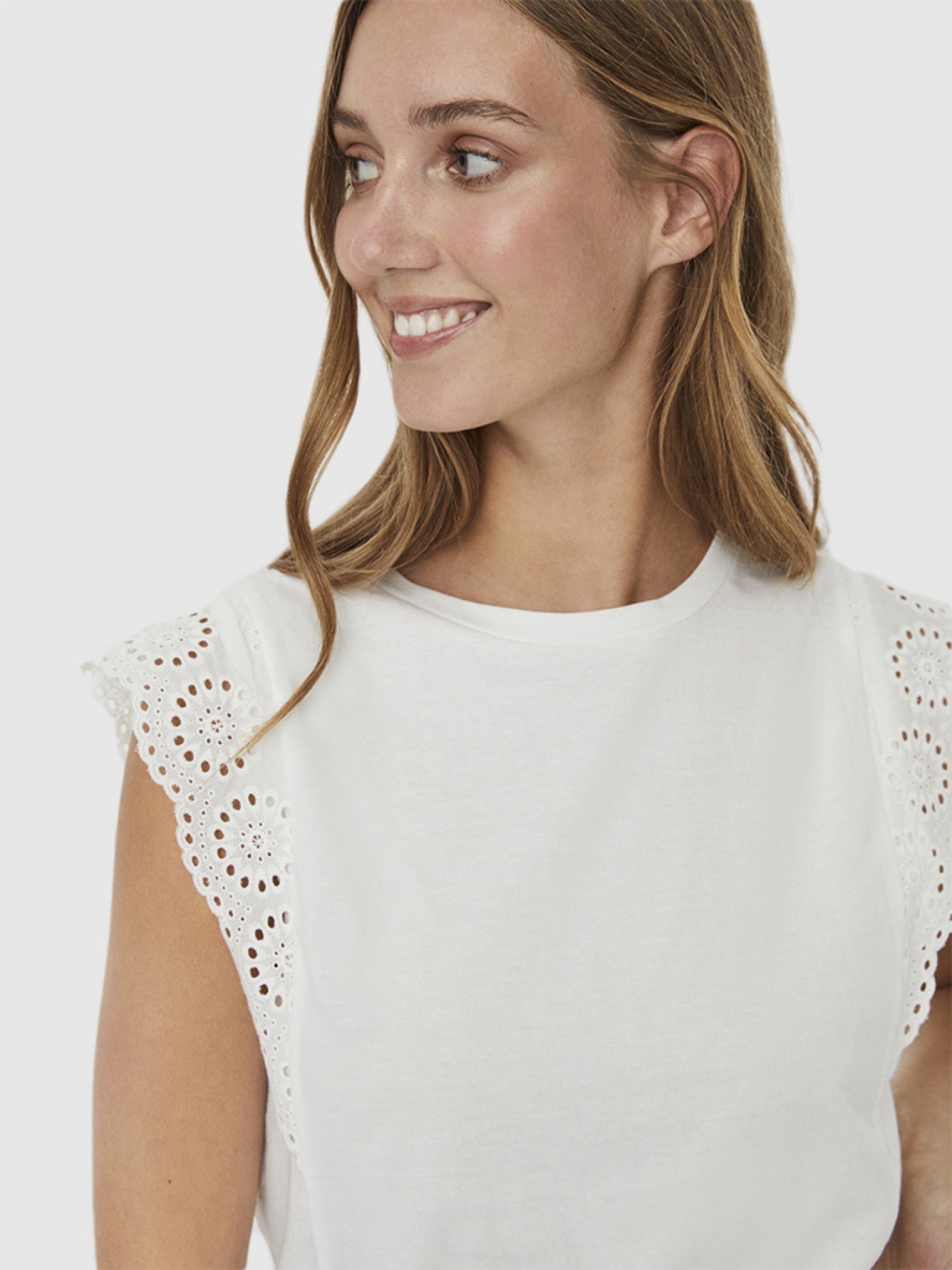Camiseta Mujer Blanco Vero Moda