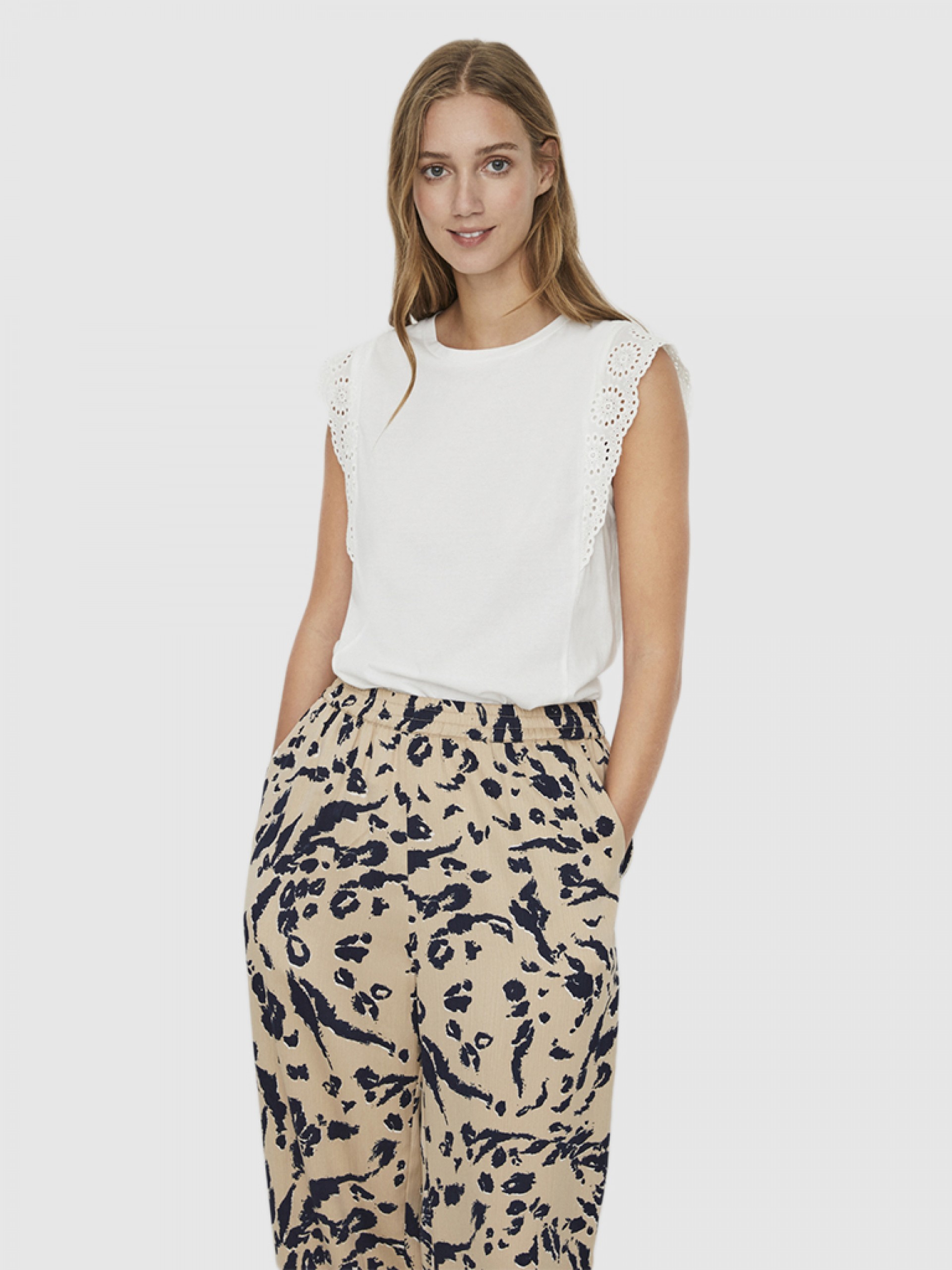Camiseta Mujer Blanco Vero Moda