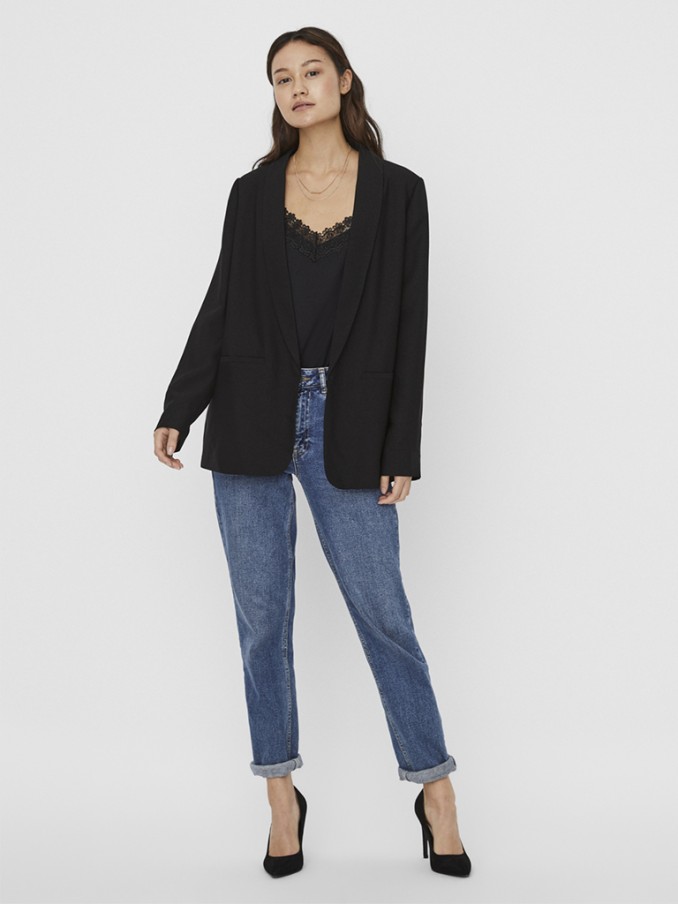 Blazer Mujer Negro Vero Moda
