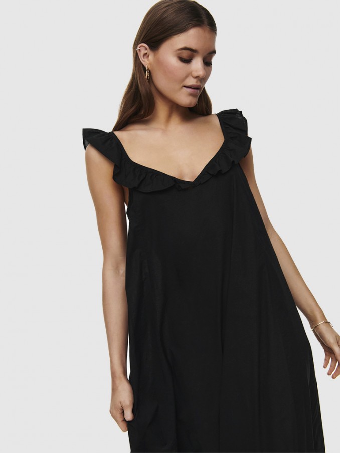 Vestido Mujer Negro Only