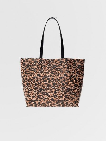 Handbag Woman Animal Print Versace