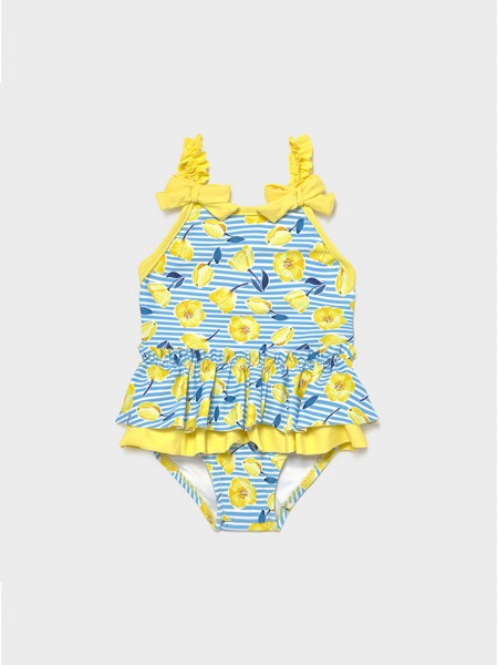 Swimsuit Baby Girl Yellow Mayoral