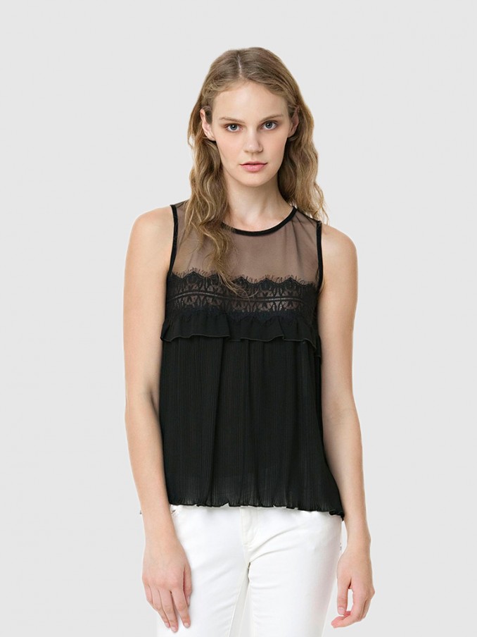 Blusa Mujer Negro Fracomina