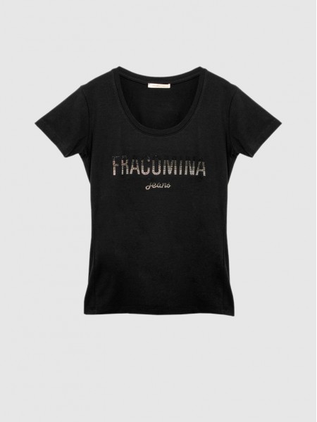 T-Shirt Woman Black Fracomina