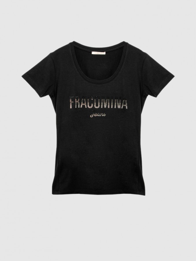 T-Shirt Woman Black Fracomina