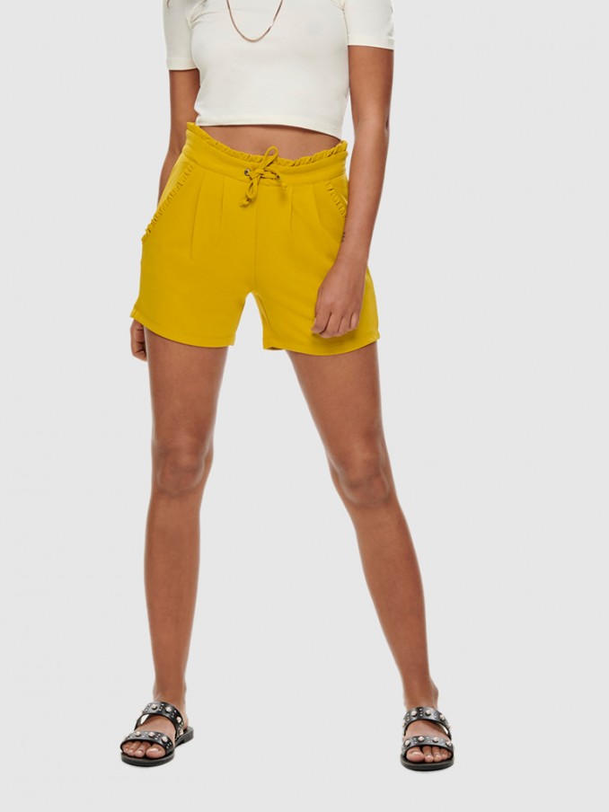 Shorts Woman Mustard Jacqueline de Yong