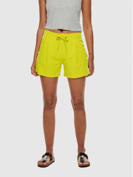 Shorts Woman Green Lemon Jacqueline de Yong