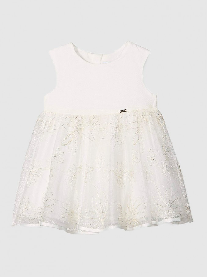 Vestido Bebe Nia Crema Mayoral