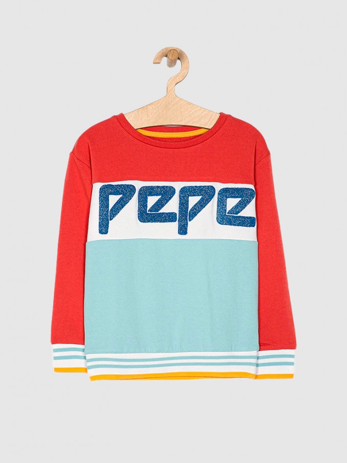 Sweatshirt Girl Blue Pepe Jeans London