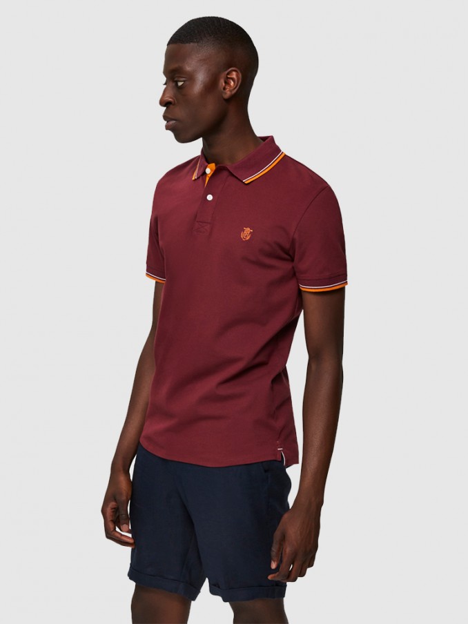 Polo Hombre Burdeos Selected