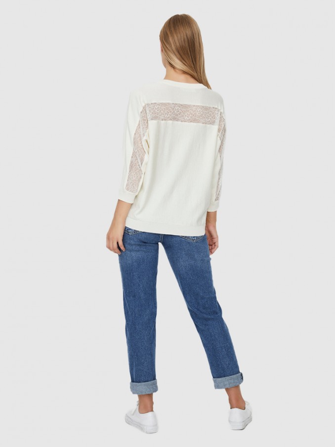 Prendas de Punto Mujer Crema Vero Moda