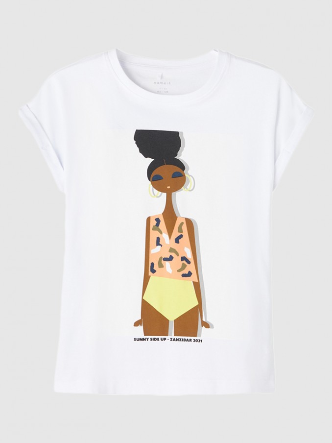 Camiseta Niña Blanco Name It