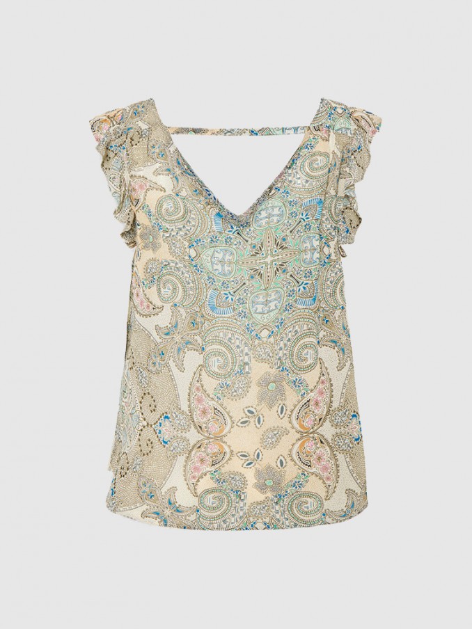 Blusa Mujer Beige Only