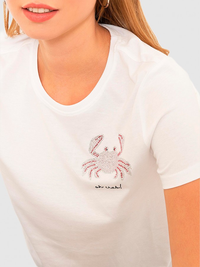Camiseta Mujer Blanco Only