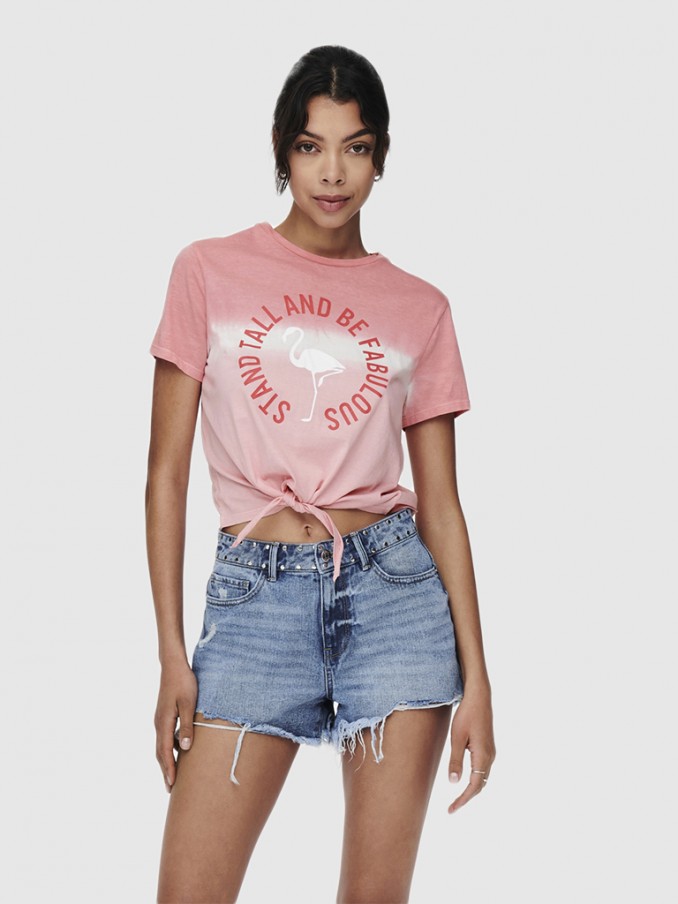 Camiseta Mujer Rosa Only