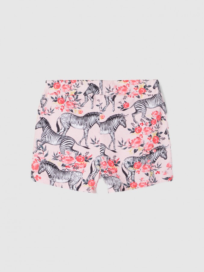 Pantalones Cortos Niña Rosa Name It