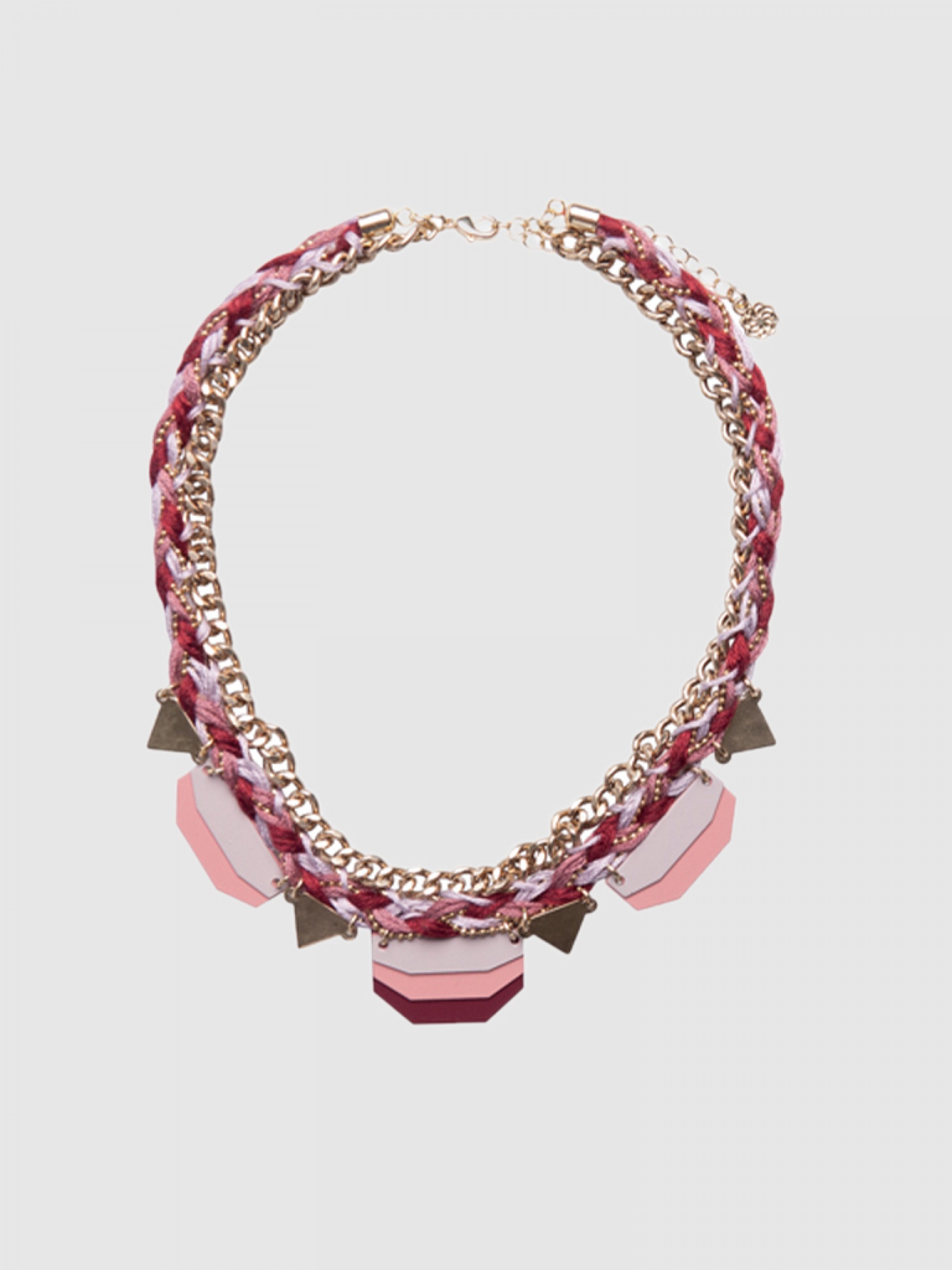 Necklace Woman Bordeaux Pieces