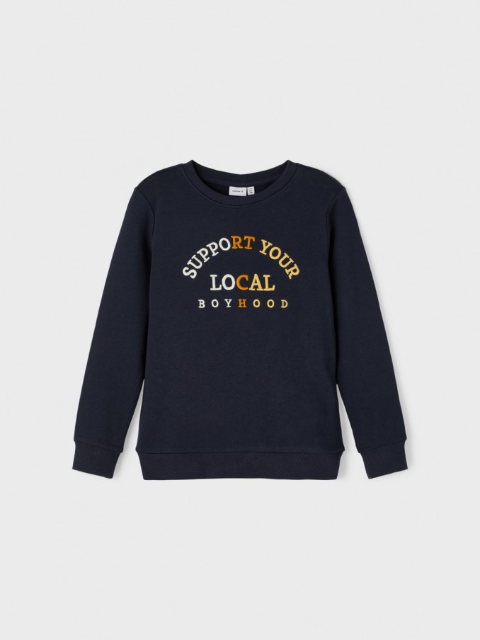 Sweatshirt Nio Azul Marino Name It