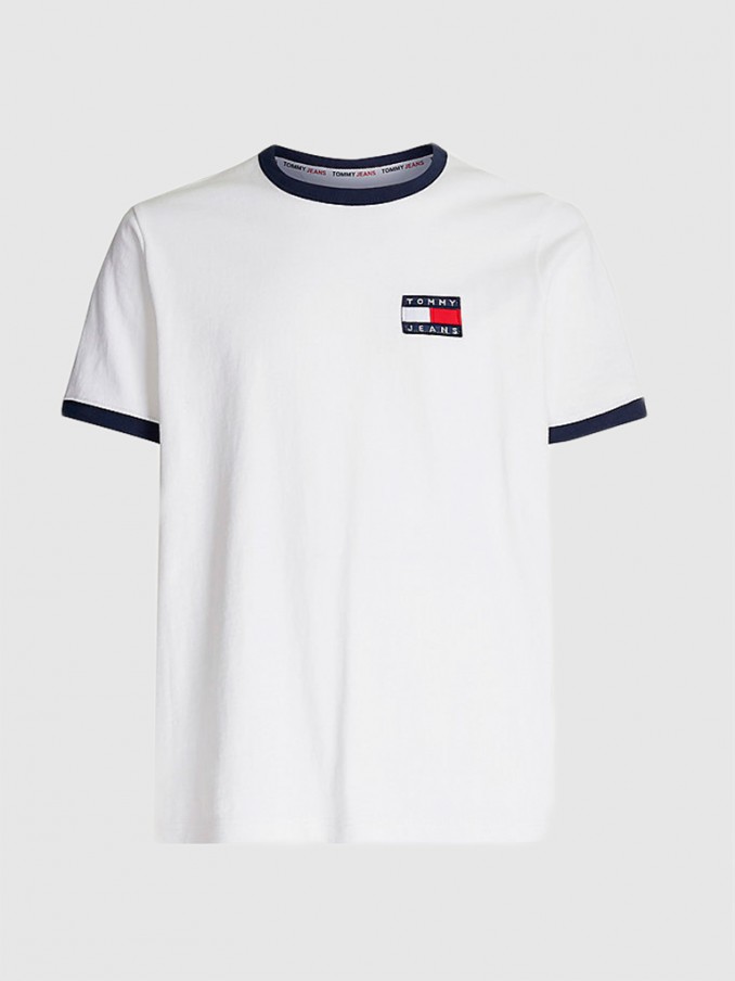 Camiseta Hombre Blanco Tommy Jeans