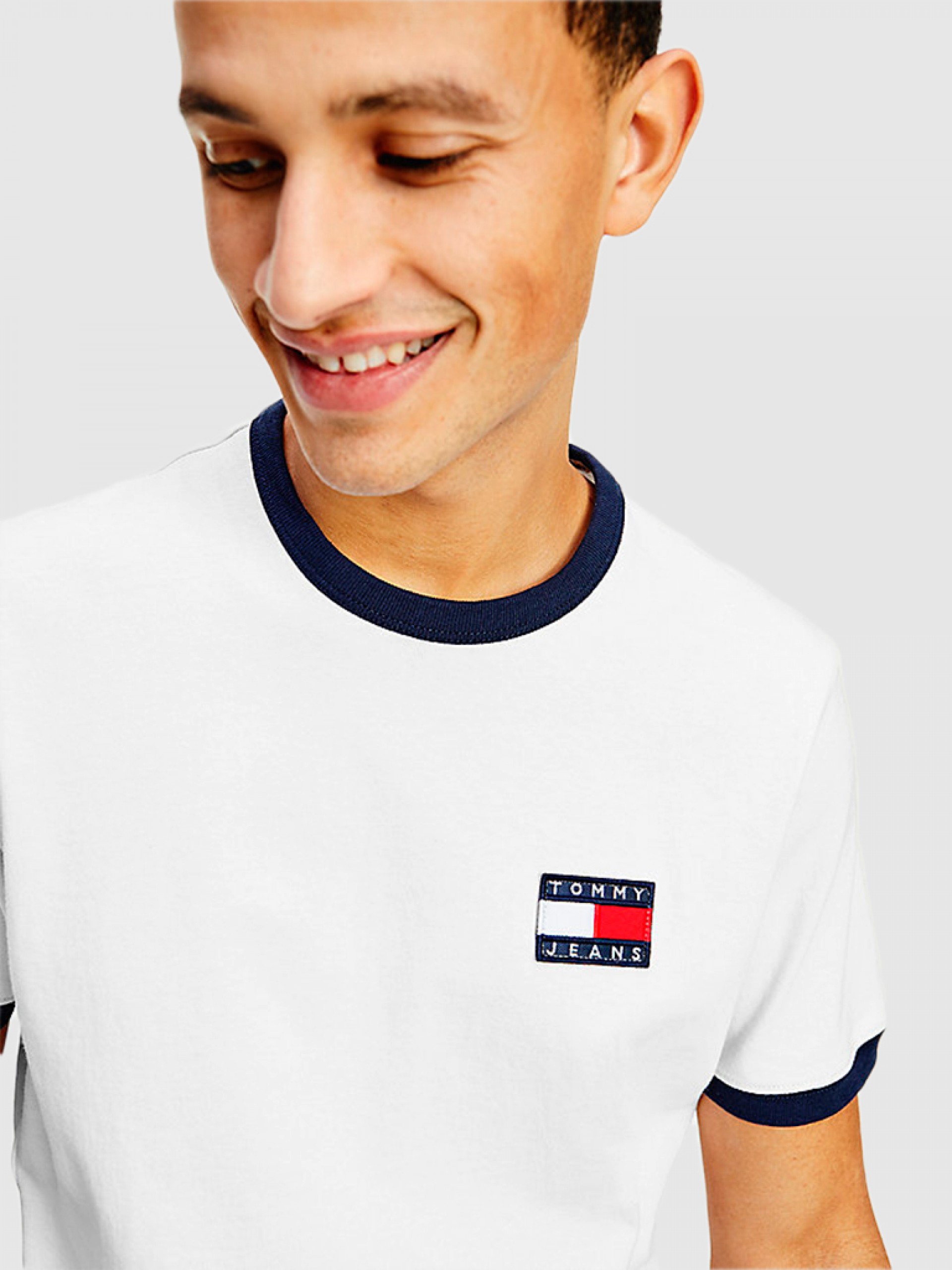 Camiseta Hombre Blanco Tommy Jeans