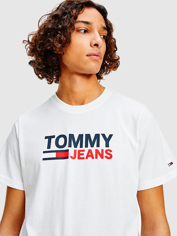 T-Shirt Man White Tommy Jeans