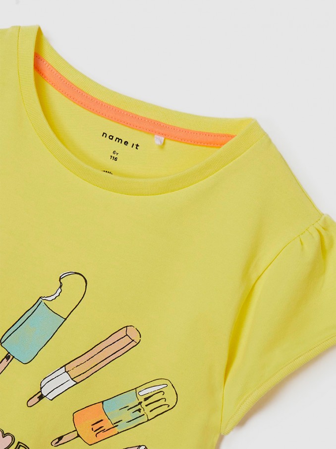 Camiseta Niña Amarillo Name It