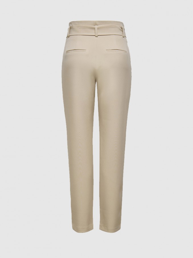 Pantalones Mujer Beige Only