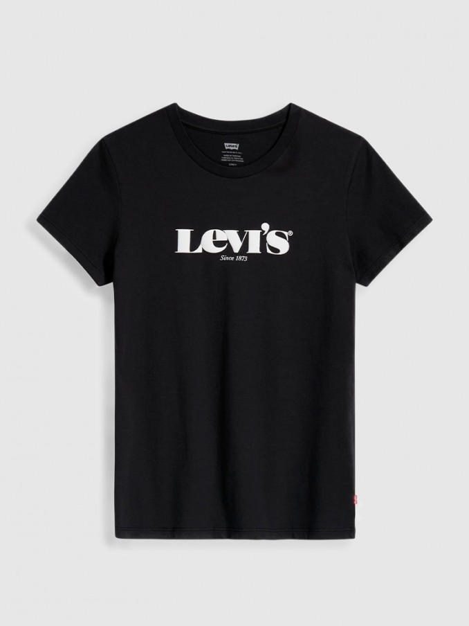 Camiseta Mujer Negro Levis