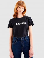 Camiseta Mujer Negro Levis Camiseta Mujer Negro Levis