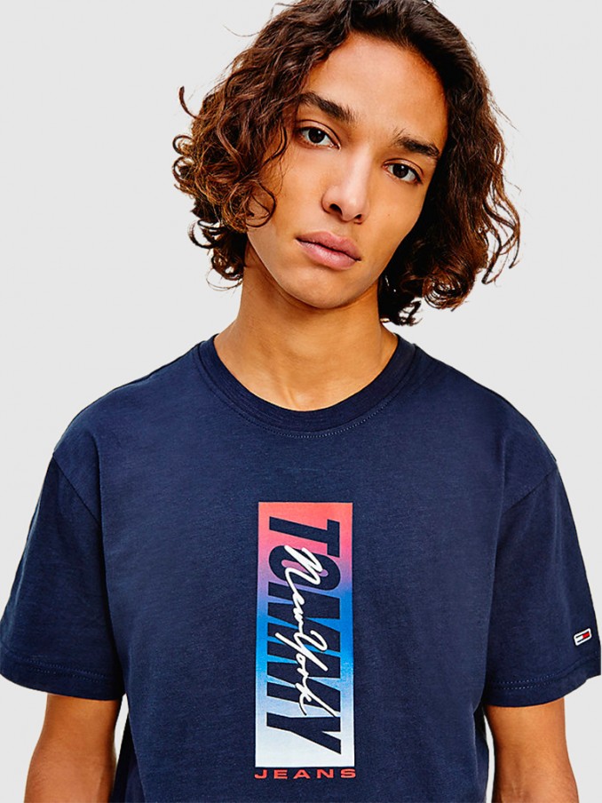 T-Shirt Man Navy Blue Tommy Jeans