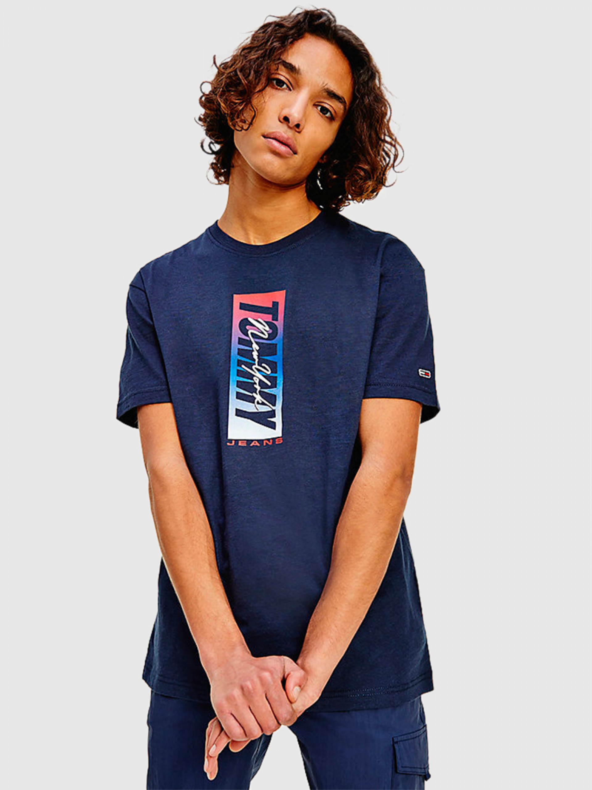T-Shirt Man Navy Blue Tommy Jeans