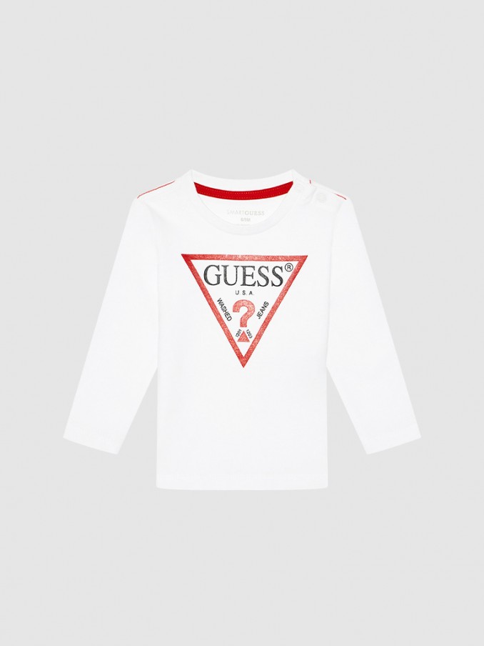 Sweatshirt Boy White Guess