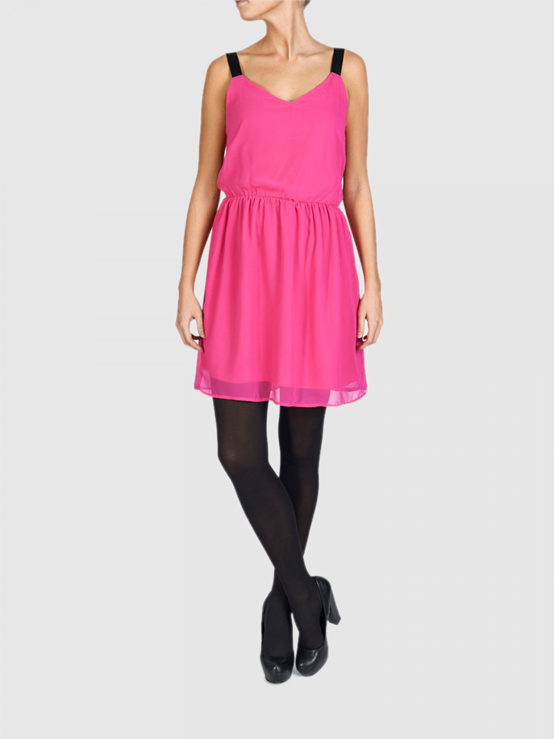 Dress Woman Rosa Fuchsia Only