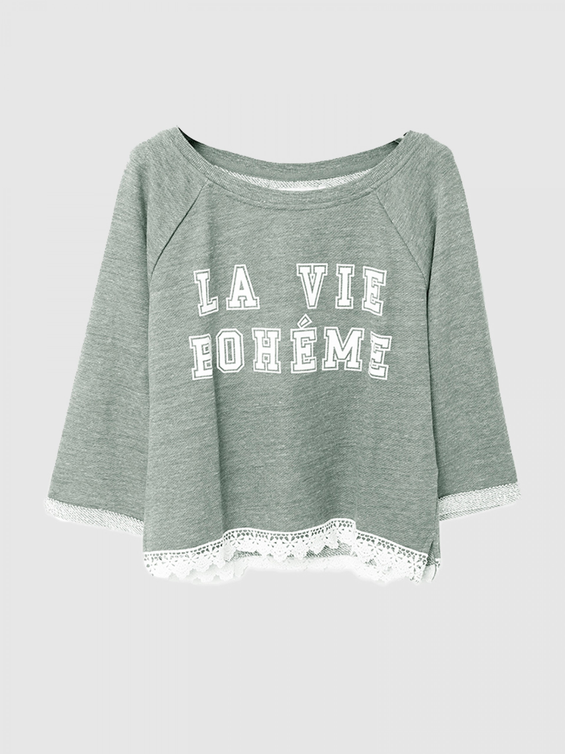 Simone 3/4 Boatneck Swt