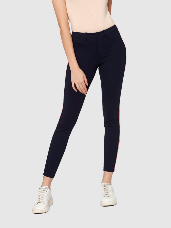 Pants Woman Navy Blue Only