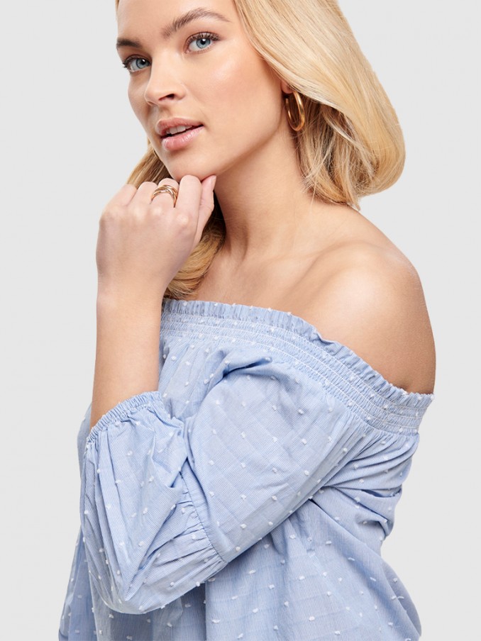 Blusa Mujer Azul Only