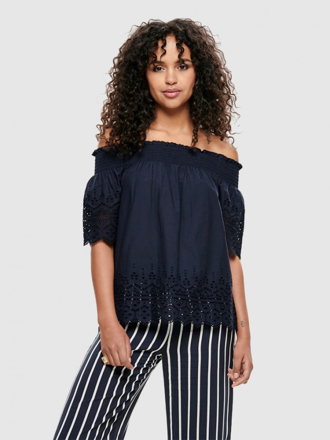 Shirt Woman Navy Blue Only