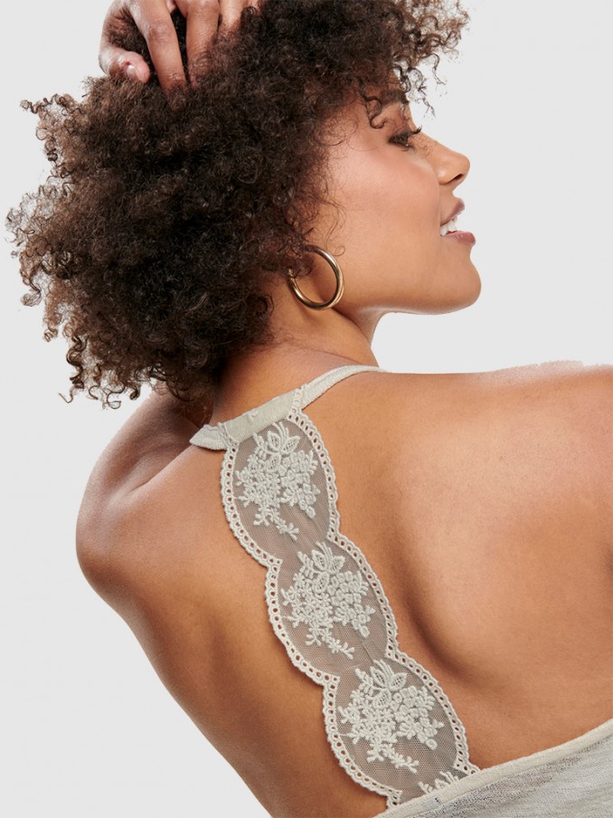 Blusa Mujer Beige Only