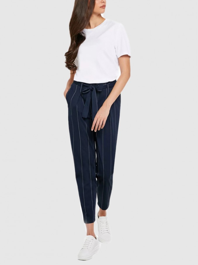 Pants Woman Navy Blue Only