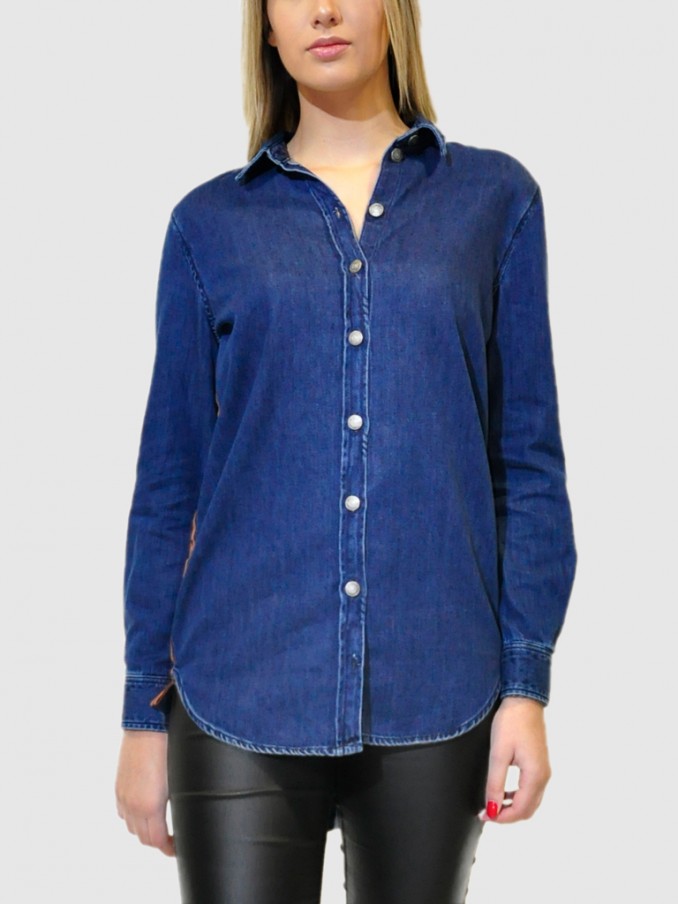 Camisa Mujer Jeans Oscuros Only