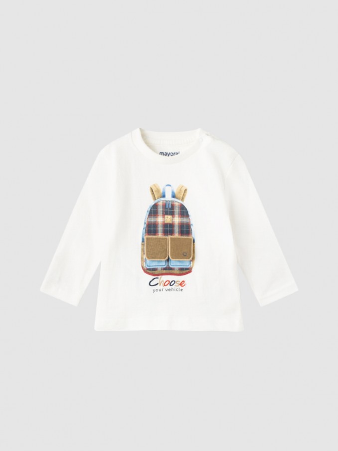 Sweatshirt Bebe Nio Crema Mayoral