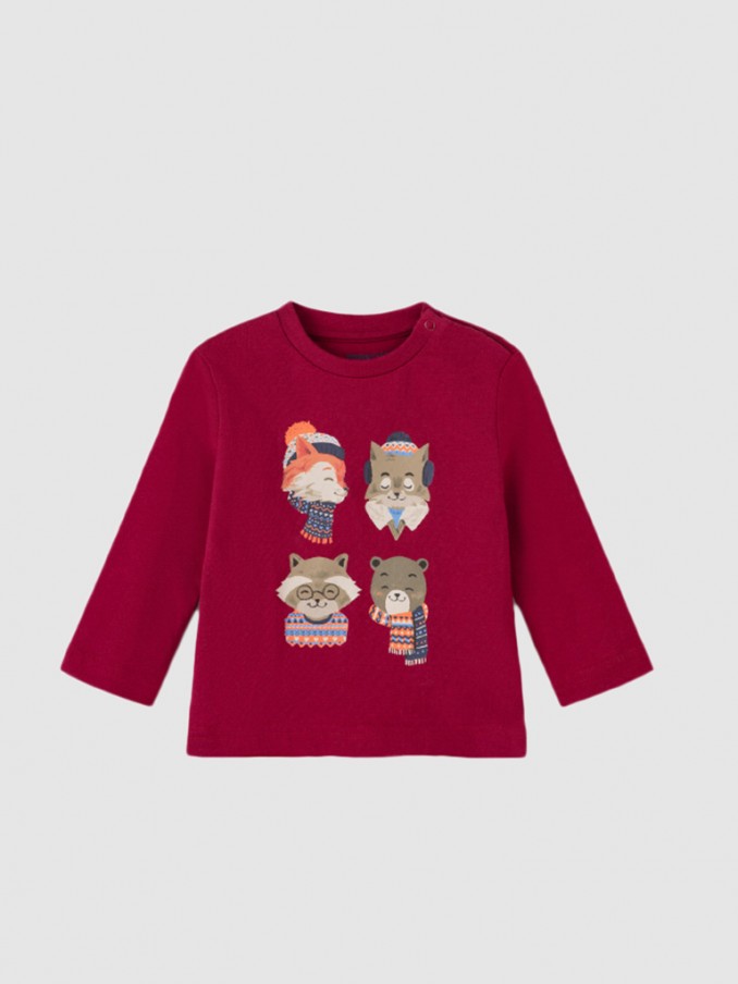 Sweatshirt Bebe Nio Burdeos Mayoral