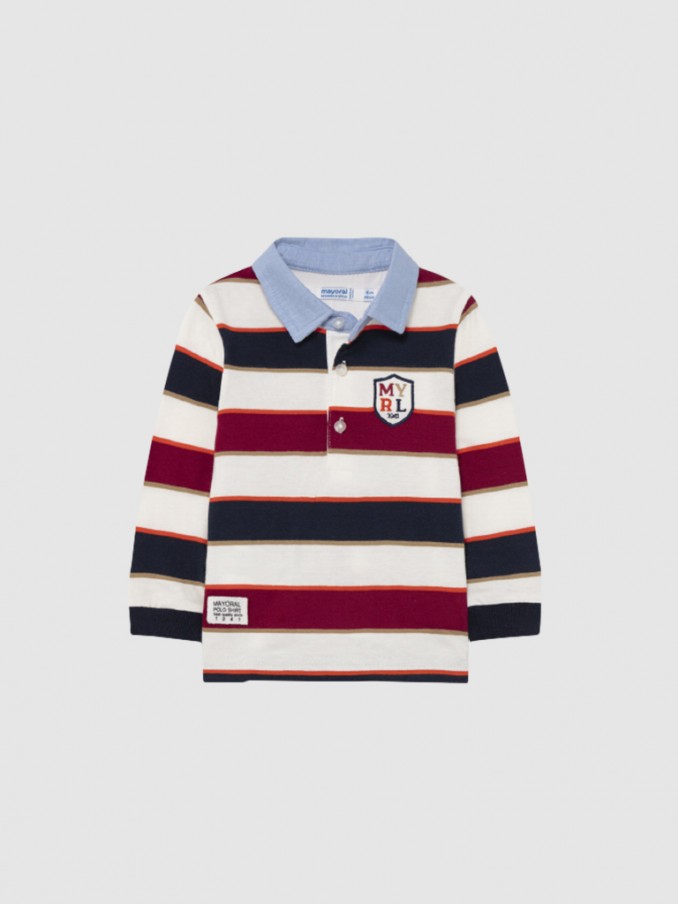 Polo Shirt Baby Boy Bordeaux Mayoral